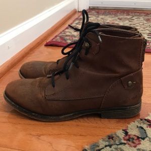 Brown Boots w/ Laces & Zippers